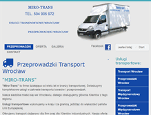 Tablet Screenshot of mirotrans.com.pl